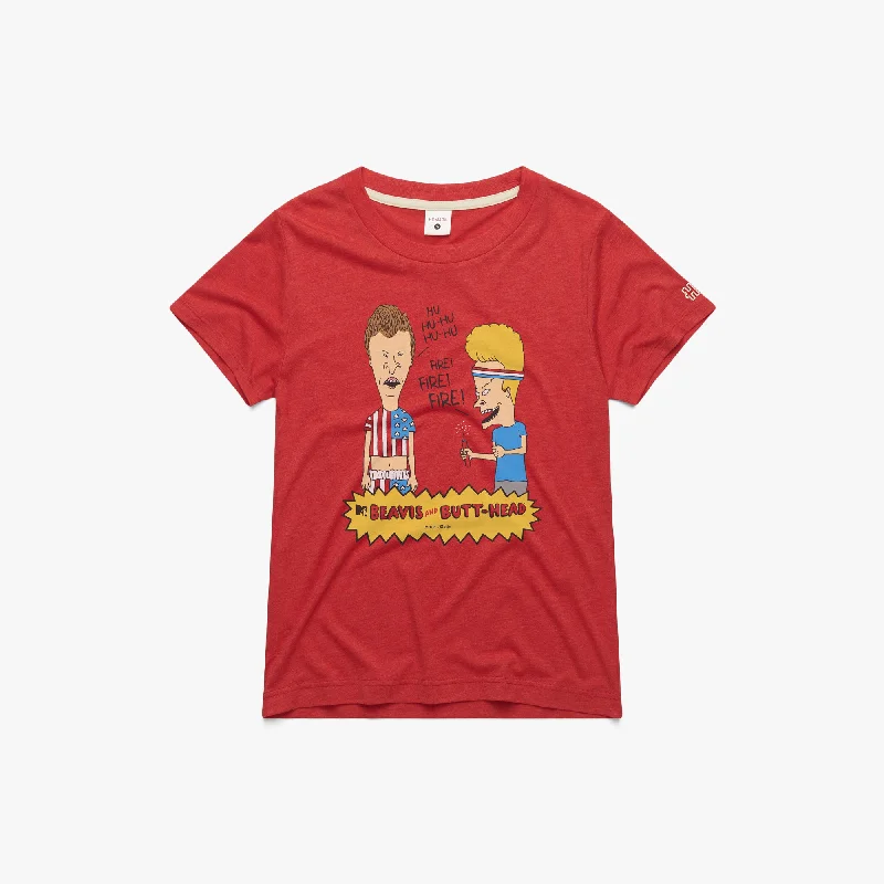 Women's Relaxed Outfit Women's Beavis And Butt-Head Fireworks