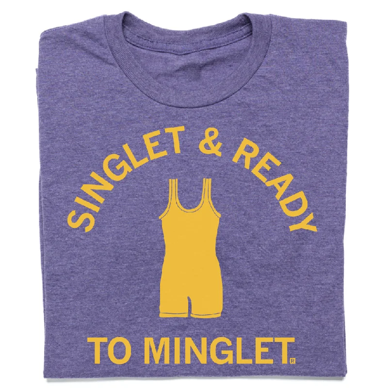 Flash Sale, Don'T Miss Singlet & Ready To Minglet Purple & Gold