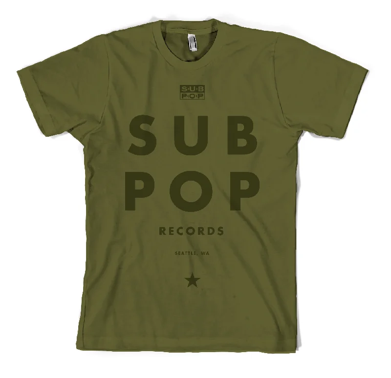 New In This Season Army Green Futura T-Shirt