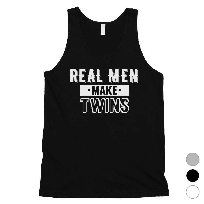 Timeless Women's Apparel Real Men Make Twins Mens Sleeveless Top