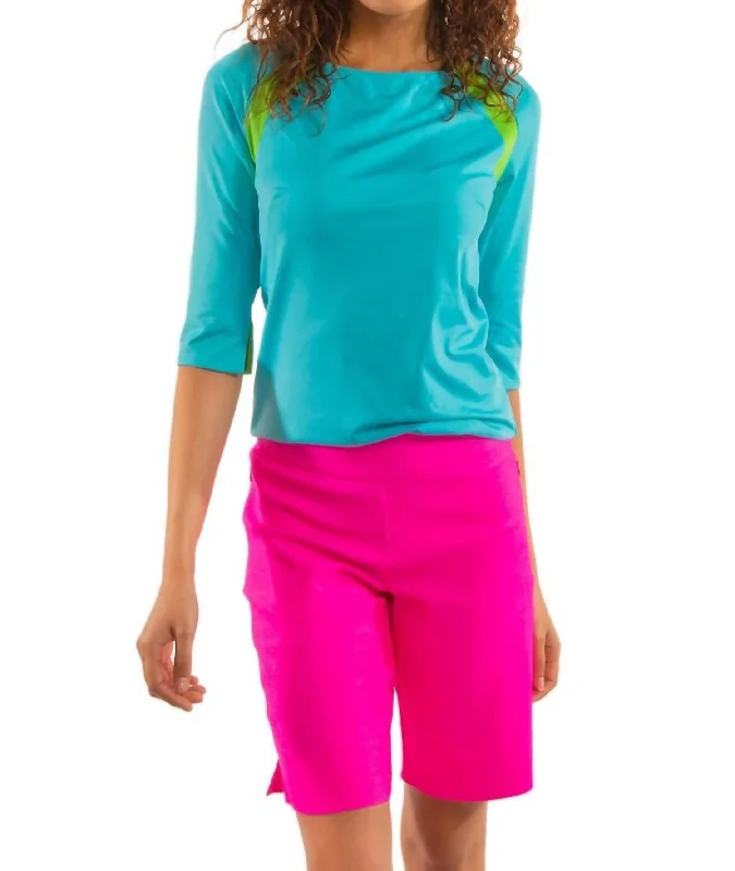 Sleek Style Discounts Bermuda Shorts In Hot Pink