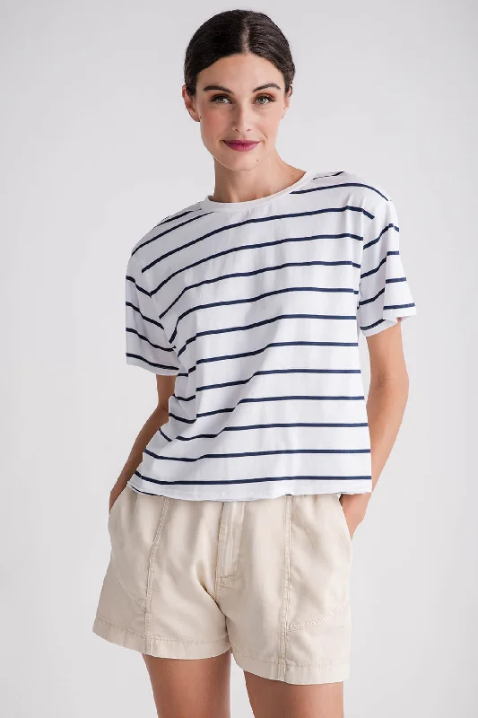 Women's Fashionable Attire For Work Thread and Supply Katelin Stripe Tee