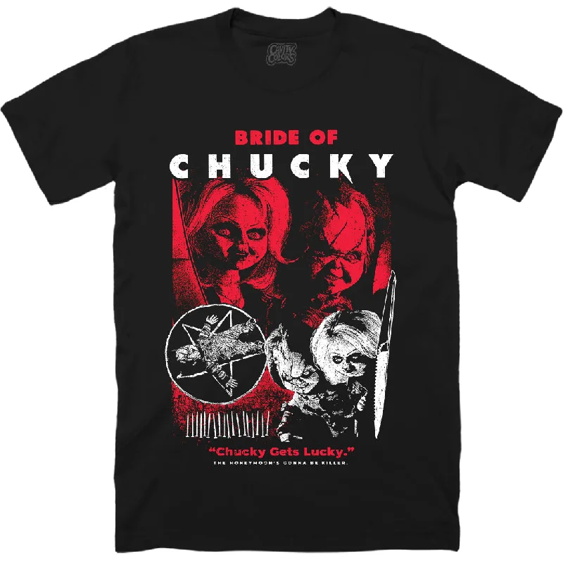 Women's Occasion Wear Apparel BRIDE OF CHUCKY: KILLER HONEYMOON - T-SHIRT (GLOW IN THE DARK)