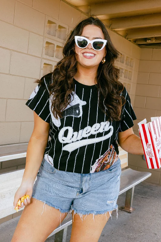 Relaxed Style Deals Black & White Batter Up Tee