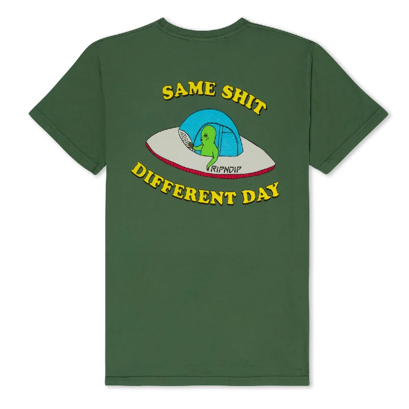 Women's Formal Apparel Same Shit Different Day Tee (Olive)