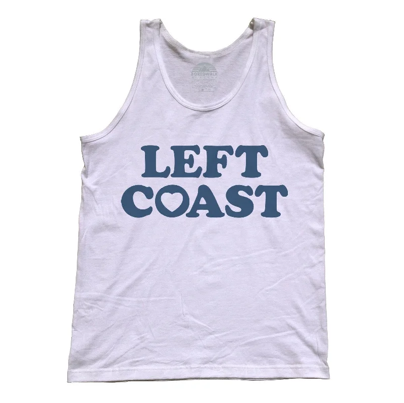 Timeless Elegance Sale Unisex Left Coast Tank Top - California Oregon Washingon West Coast