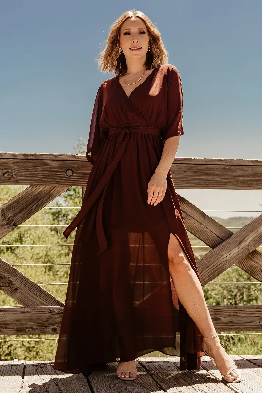 Exclusive Fashion Deals Kia Kimono Maxi Dress | Mahogany