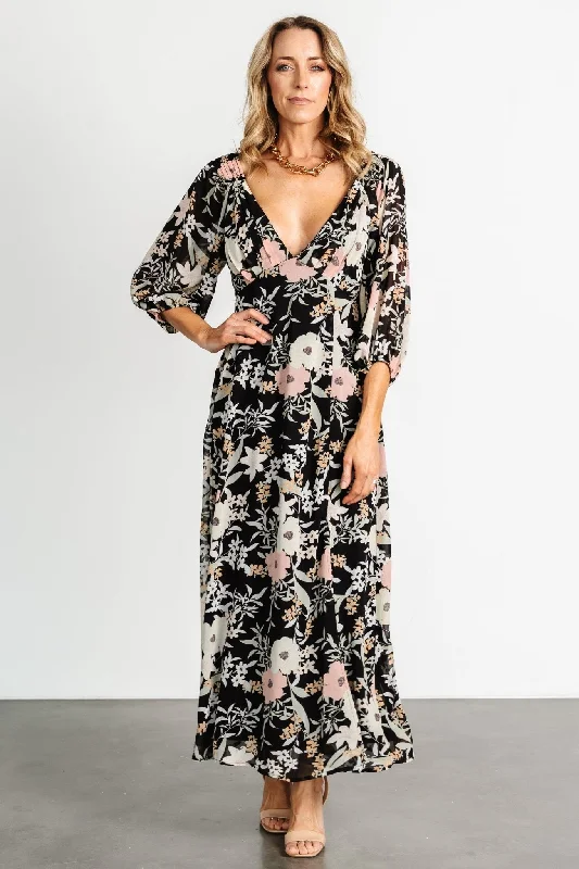 Hot Items Maisie Maxi Dress | Black Floral