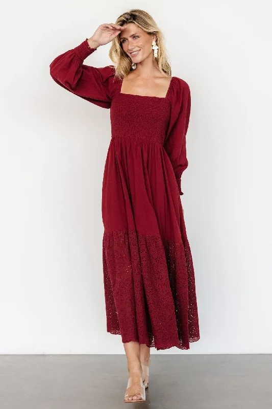 Playful Fashion Offers Marcella Maxi Dress | Wine