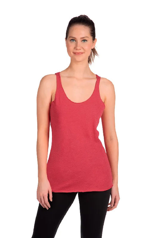 Edgy Fashion Deals Next Level Womens Tank Top - Vintage Shocking Pink