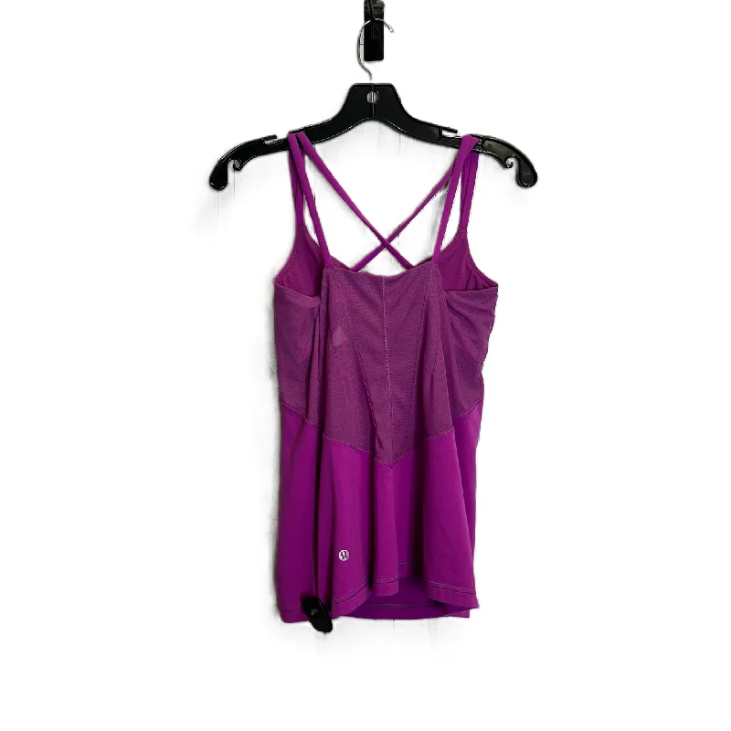 Women's Elegant Evening Outfit Purple Athletic Tank Top By Lululemon