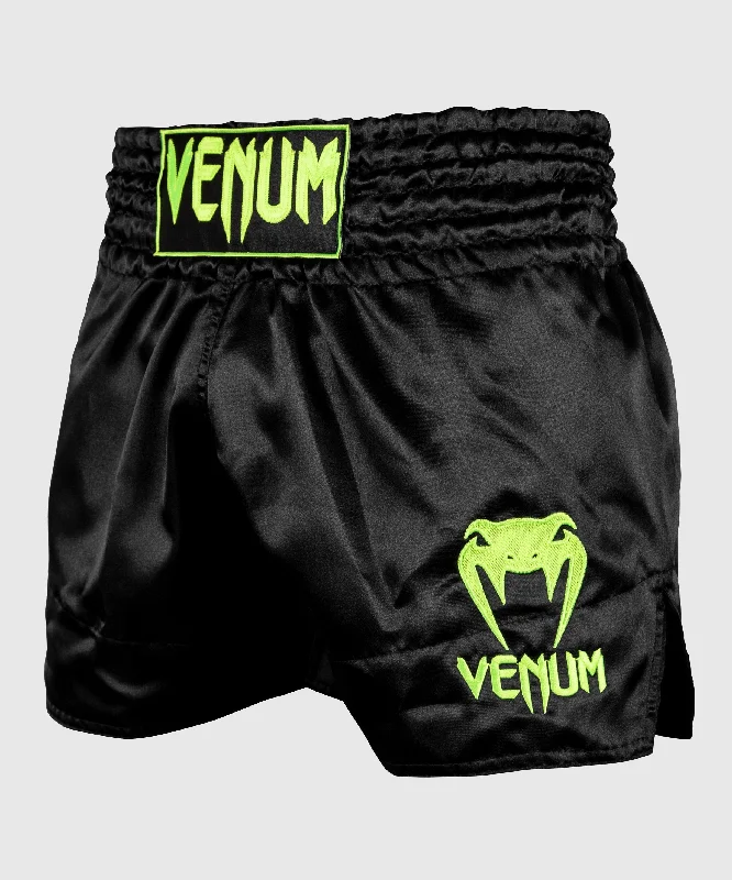 Vintage-Modern Style Offers Venum Muay Thai Shorts Classic - Black/Neo Yellow