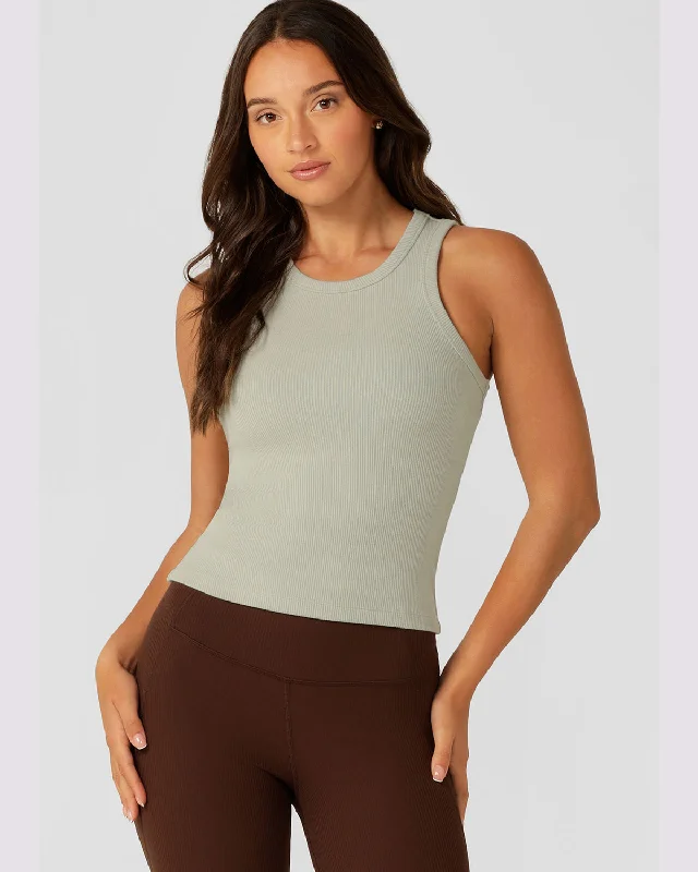 Women's Outerwear Apparel Lorna Jane Daily Rib Tank - Iced Matcha