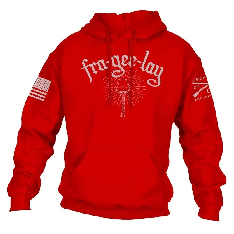 Women's Activewear Attire Fra-gee-lay Hoodie - Red