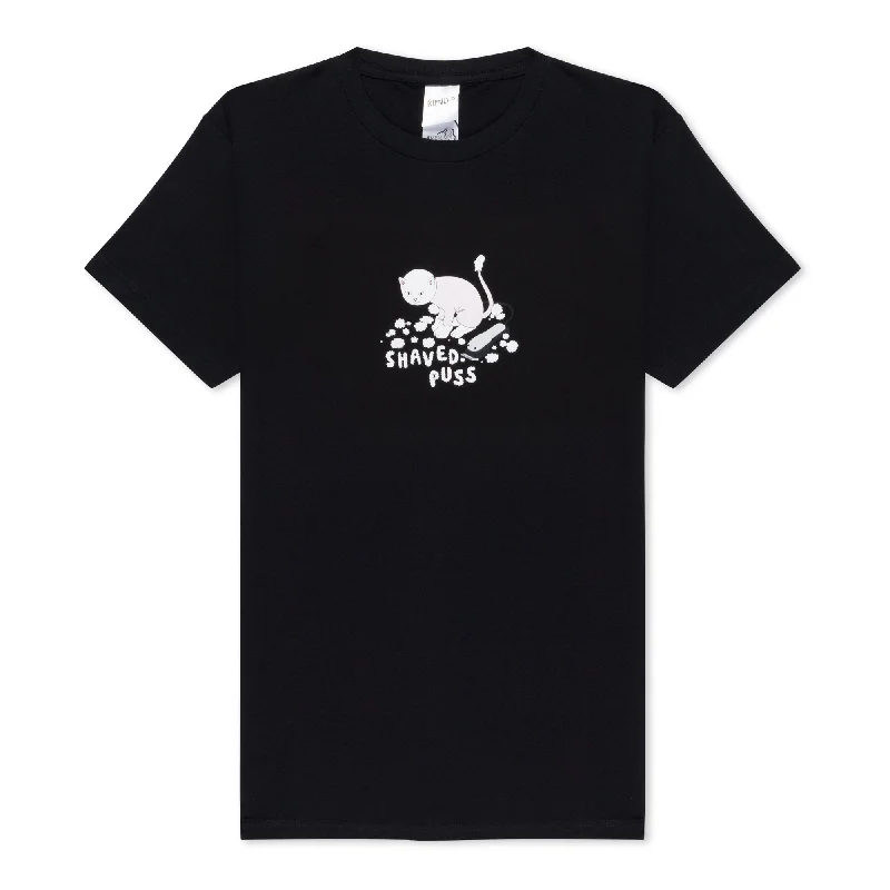 Athleisure Style Sale Shaved Puss Tee (Black)