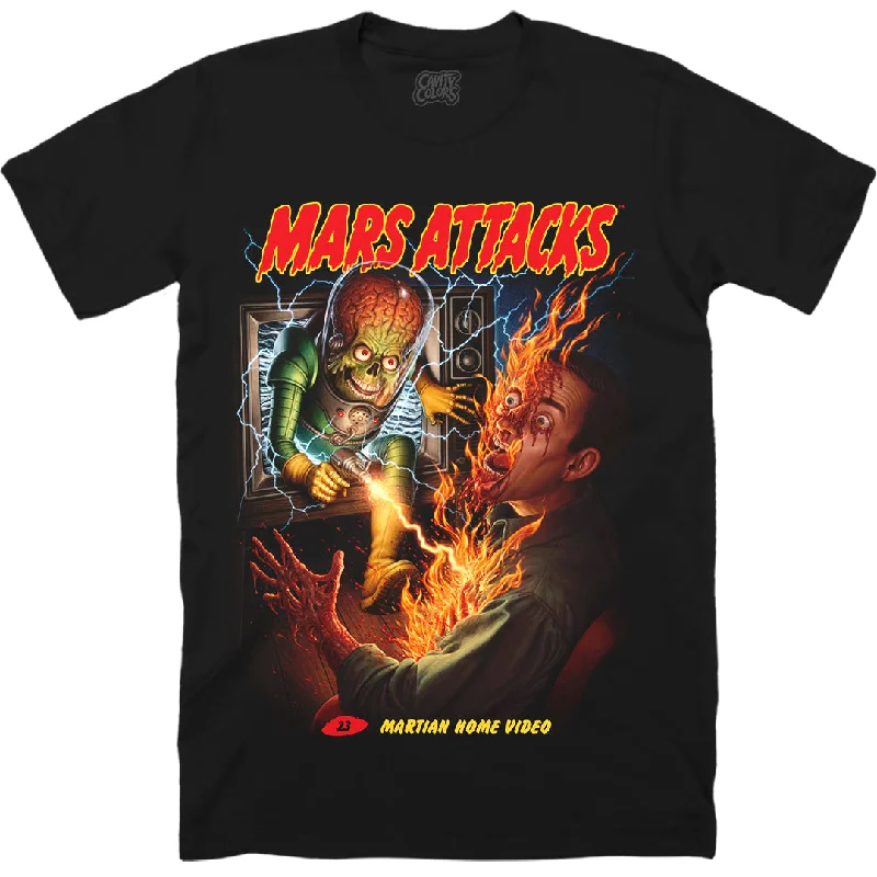 Women's Clothing Apparel MARS ATTACKS: MARTIAN HOME VIDEO - T-SHIRT