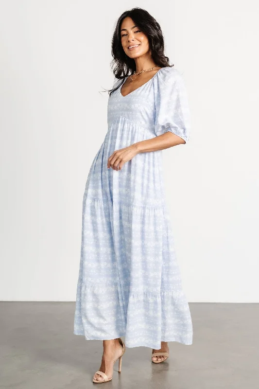 Athleisure Style Sale Adalee Dress | Light Blue Floral