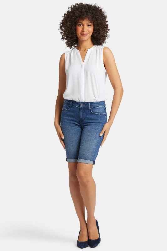 You'Ll Love Us Because Briella 11 Inch Denim Shorts - Cascade Wave