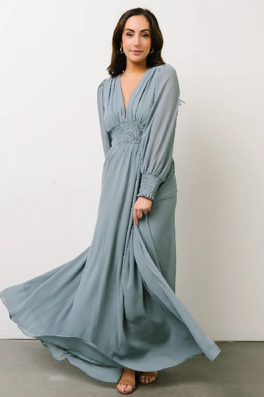 Vintage Clothing For Women Olivia Maxi Dress | Dusty Blue