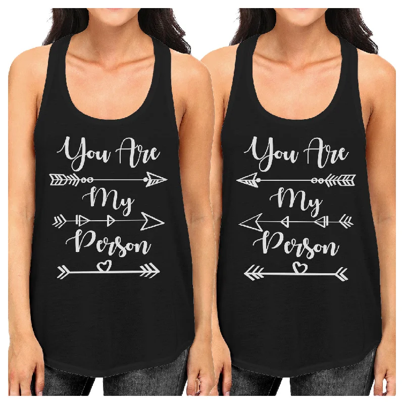 Luxury Fashion Discounts You Are My Person BFF Matching Black Tank Tops