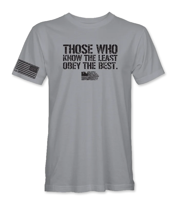 Plus-Size Women's Clothing Those Who Know The Least Obey the Best T-Shirt