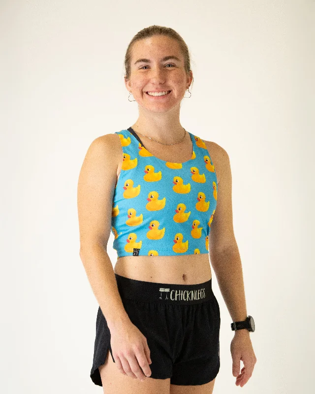 Women's High-Fashion Apparel Women's Rubber Ducky PWR Crop Top