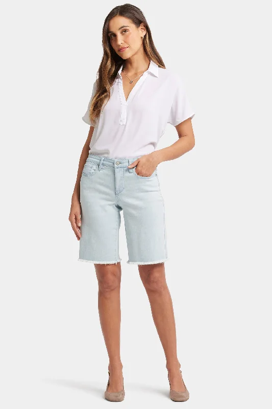 Big Discounts Lilly Boyfriend Denim Shorts - Glacier Frost