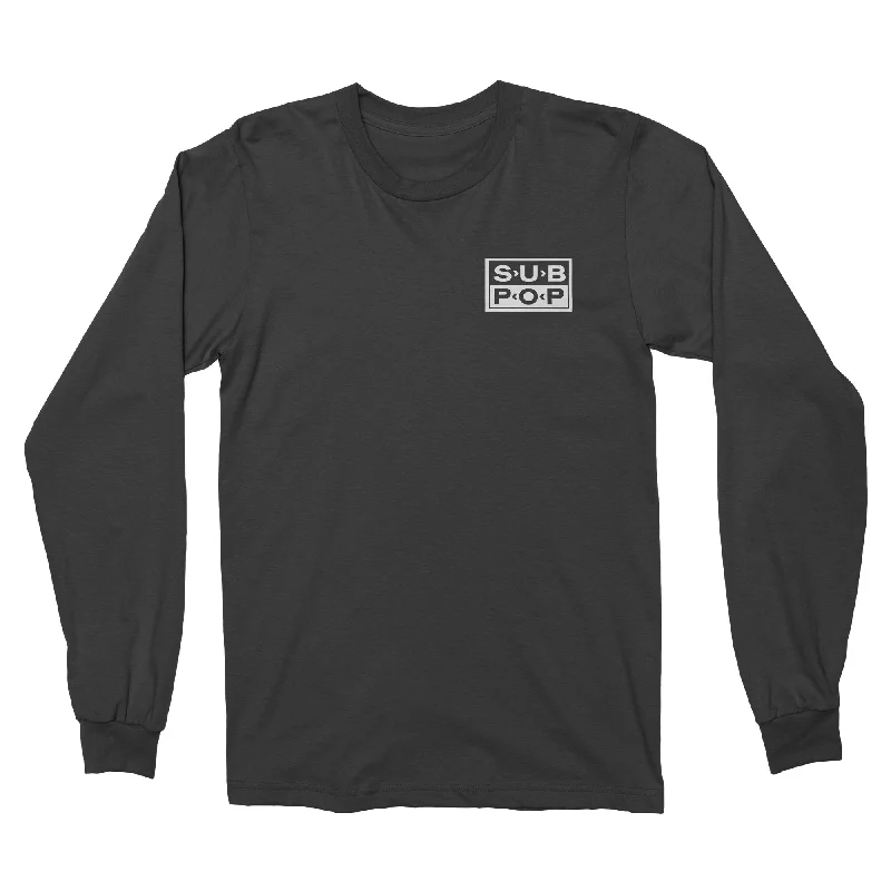 Easy Elegance Sales Sub Pop Record Co. Black Long Sleeve T-Shirt