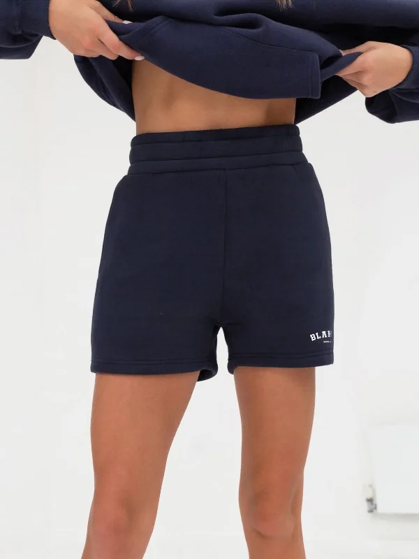 Elegant Clothing For Women Heritage Jogger Shorts - Dark Navy