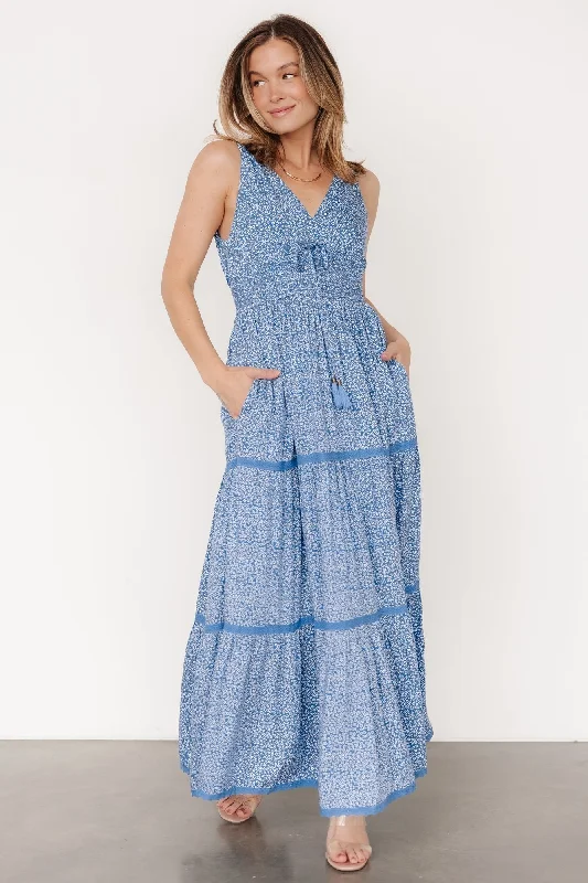 Limited Time Offers Lauren Maxi Dress | Blue Floral