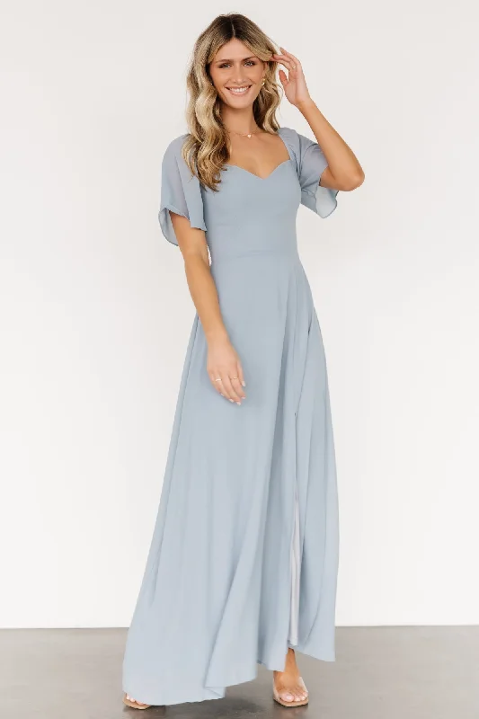 Women's Outfit For The Office Sierra Sweetheart Maxi Dress | Light Blue