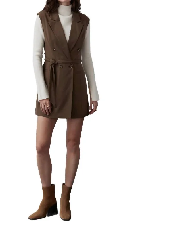 Exclusive Discounts Available Now Brooke Blazer Dress In Brown