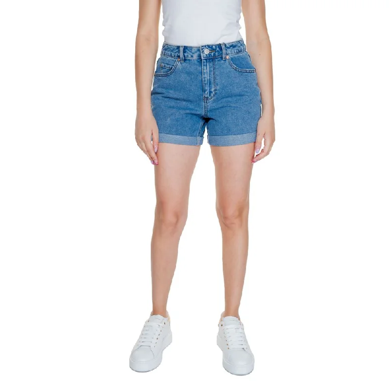 Style Without Limits Vero Moda blue Cotton Women's Short