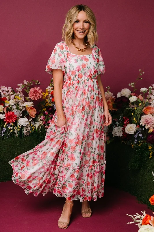 Women's Clothing For Work Margo Maxi Dress | Pink Multi Floral