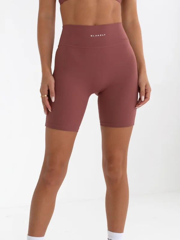 Women's Activewear Garments Studio Active Shorts - Burnt Mauve