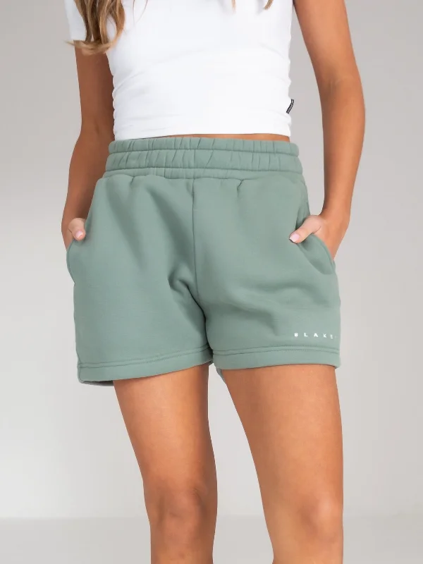 Crazy Price Slashing Isabel Jogger Shorts - Sage Green