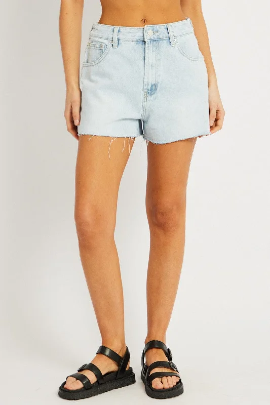 Affordable Women's Outfit Denim Relaxed Short High Rise