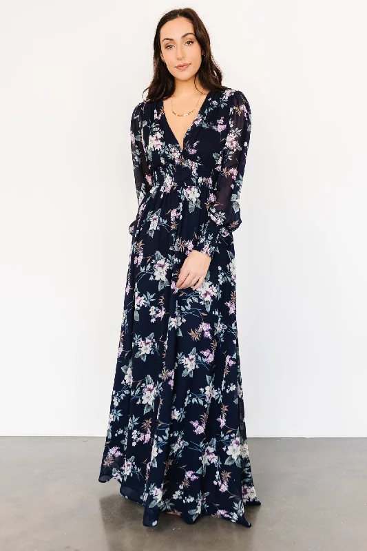 Luxury Fashion Discounts Olivia Maxi Dress | Navy Garden Floral