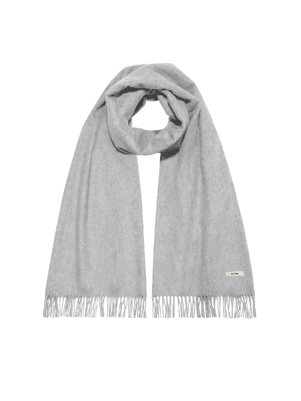 Limited Stock, Big Sale Cashmere Plain Stole—grey marl