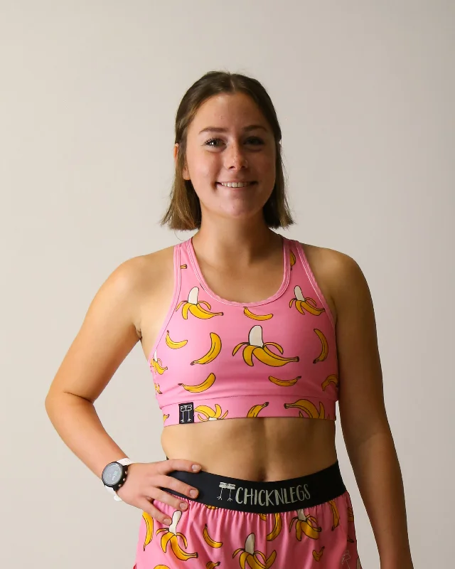 Women's Evening Attire Women's Pink Banana OG Sports Bra