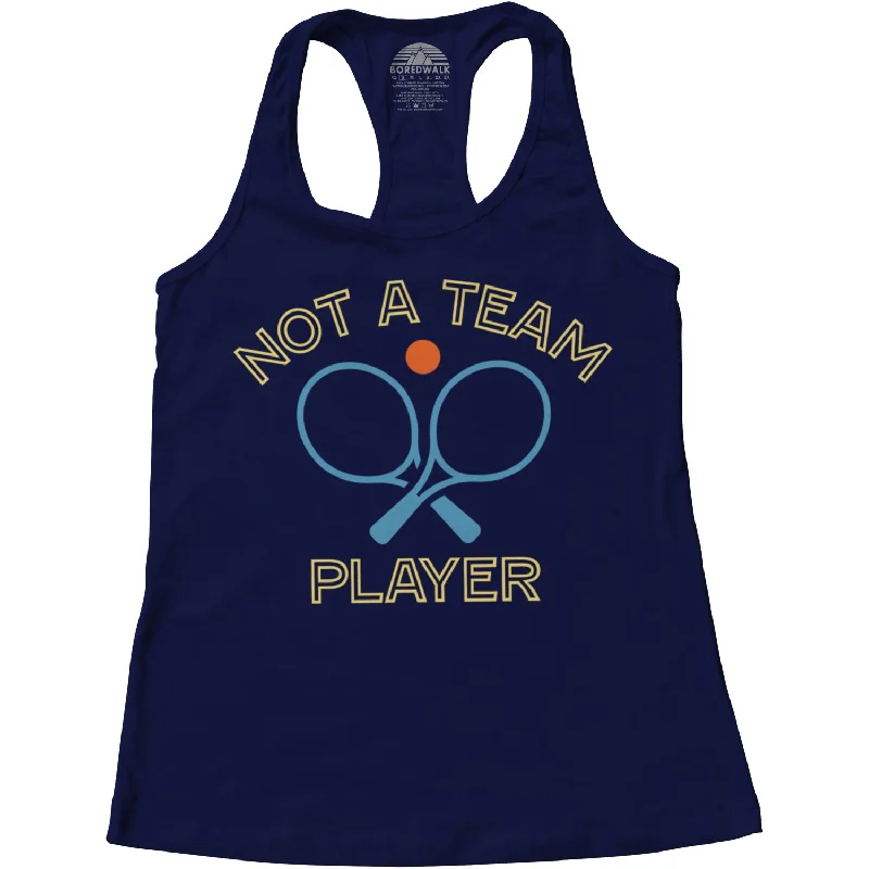 Women's Vintage-Inspired Clothing Women's Not a Team Player Racerback Tank Top