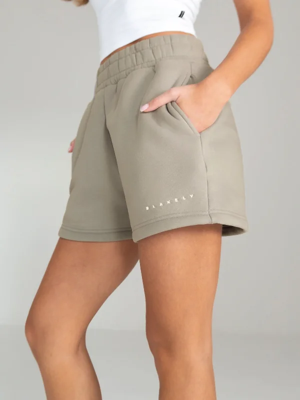 Women's Luxury Apparel Isabel Jogger Shorts - Beige