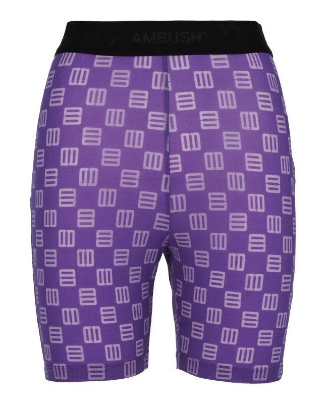 Women's Activewear Outfit Monogram Knee-Length Shorts