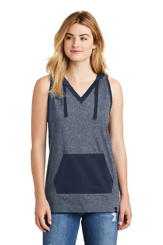 Sophisticated Style Offers New Era Womens Heritage Hooded Tank Top - Navy Blue/Navy Blue Twist