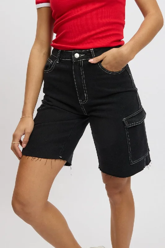 Fast Fashion Favorites Black Relaxed Shorts