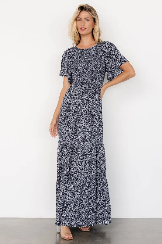 Hot Items Eliza Maxi Dress | Midnight Print