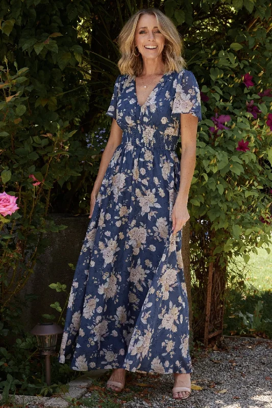 Flash Sales Birdie Maxi Dress | Blue + Blush Floral