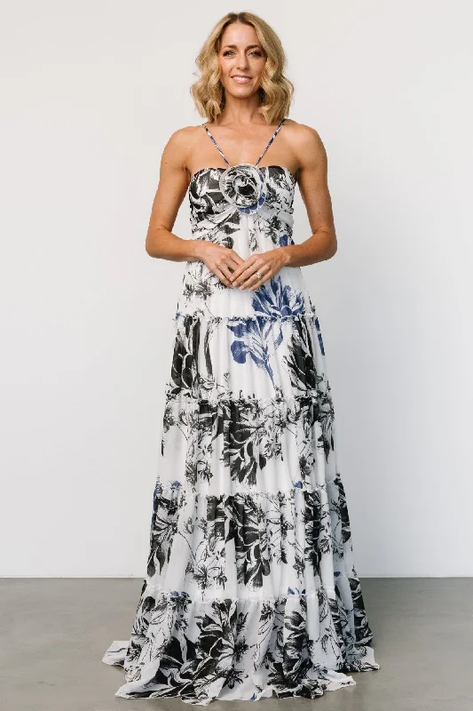 Fashion-Forward Offers Charmaine Maxi Dress | Navy + Black Floral