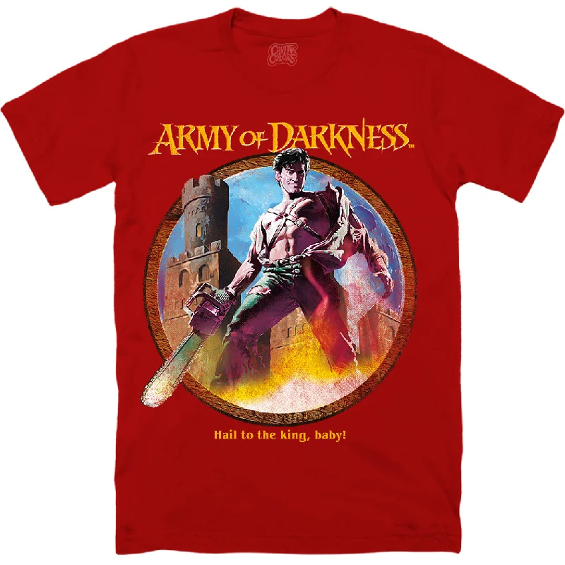 Women's Clothing For Everyday Wear ARMY OF DARKNESS: HAIL TO THE KING - T-SHIRT (BLOOD RED)