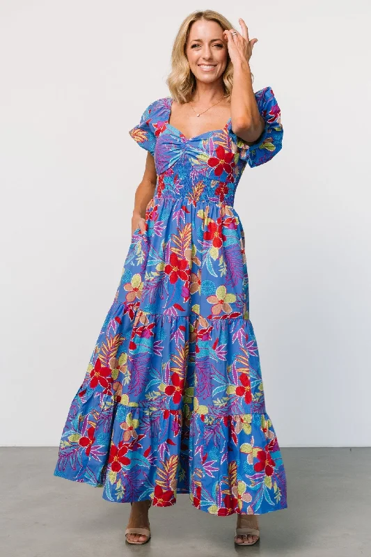 Contemporary Fashion Sale Melanie Maxi Dress | Blue Multi